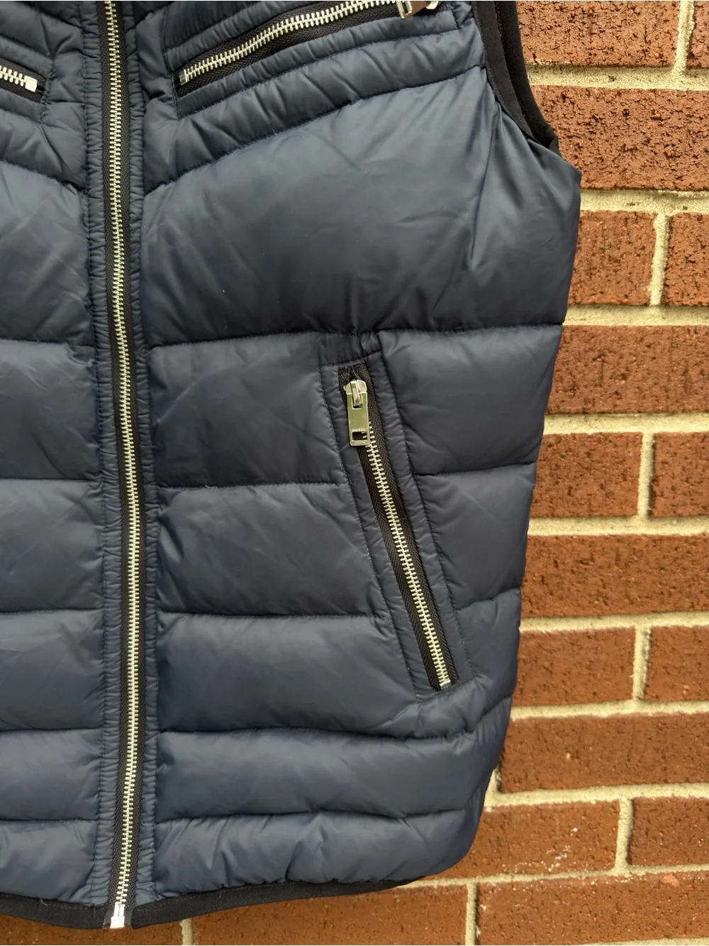 Diesel Men's Dark Navy Quilted Puffer Vest